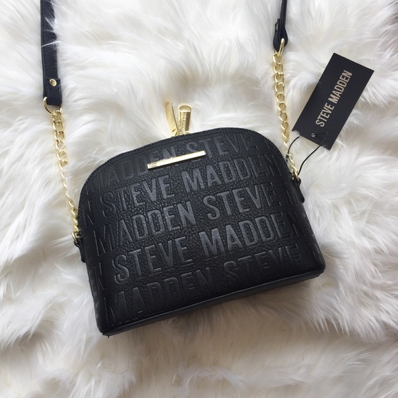 Steve Madden Handbags - Black Logo Steve Madden Crossbody NWT